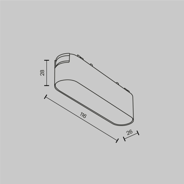 Трековый светильник Technical TR080-1-6W3K-W Трековый светильник Technical TR080-1-6W3K-W