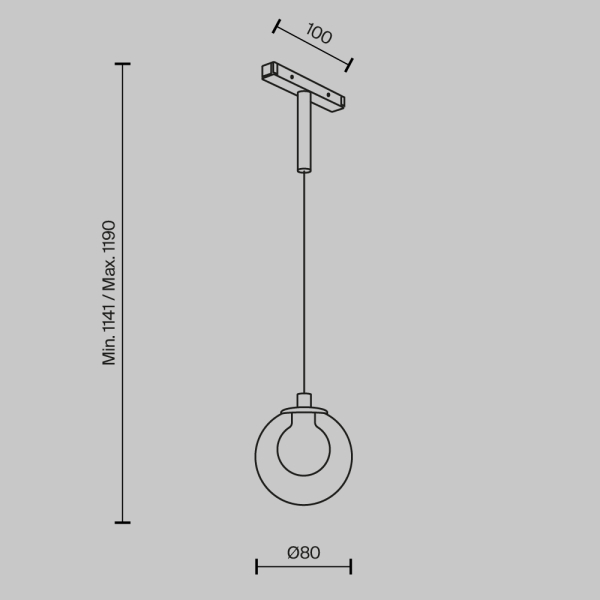 Трековый подвесной светильник Technical TR181PL-1-4WTW-B Трековый подвесной светильник Technical TR181PL-1-4WTW-B