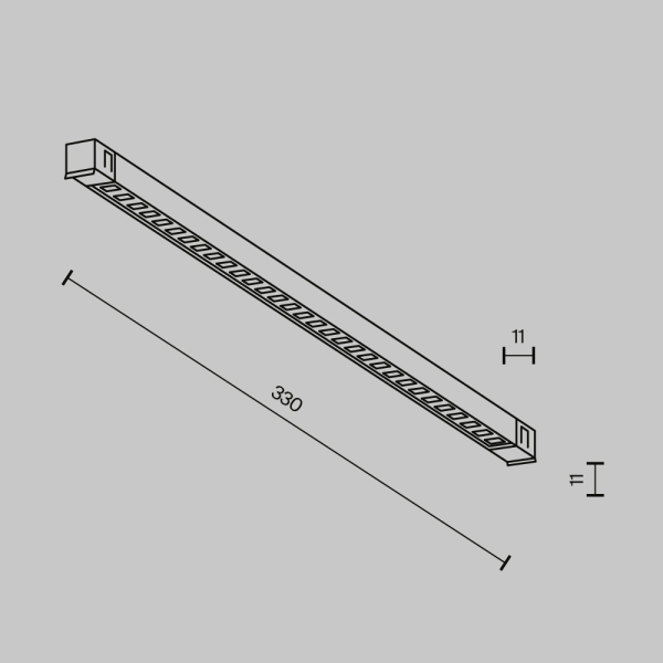 Трековый светильник Technical TR241-2-6W3K-B