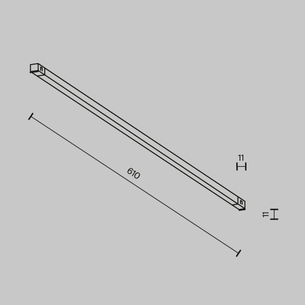 Трековый светильник Technical TR240-2-12W3K-B