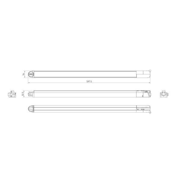 Трековый светильник Technical TR000-1-15W3K-B Трековый светильник Technical TR000-1-15W3K-B
