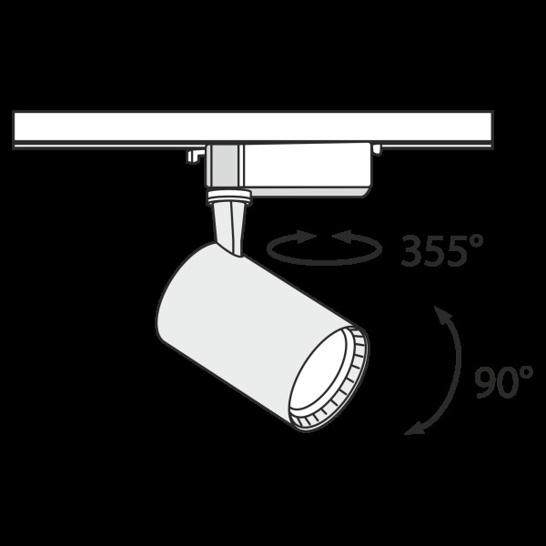 Трековый светильник Technical TR003-1-12W3K-W Трековый светильник Technical TR003-1-12W3K-W
