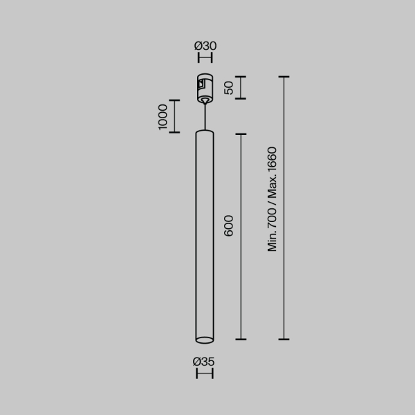 Трековый светильник Technical TR156-1-5W3K-PT Трековый светильник Technical TR156-1-5W3K-PT