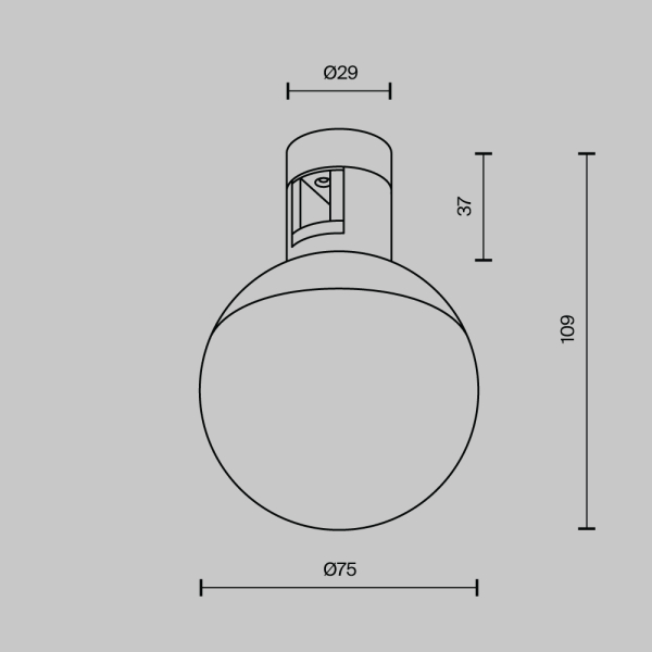 Трековый светильник Technical TR149-1-5W3K-PT Трековый светильник Technical TR149-1-5W3K-PT