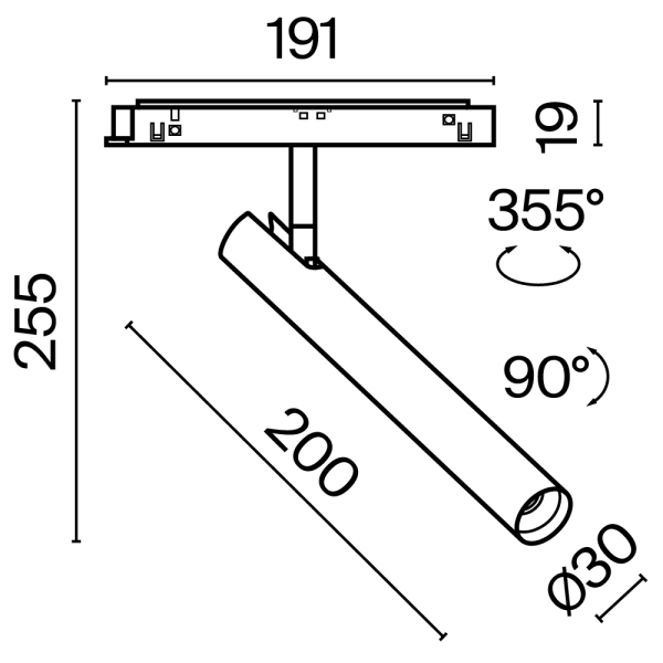 Трековый светильник Technical TR141-2-6W3K-M-W Трековый светильник Technical TR141-2-6W3K-M-W