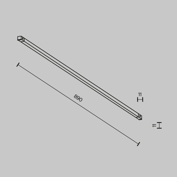 Трековый светильник Technical TR240-2-18W4K-B