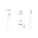 Трековый подвесной светильник Technical TR016-2-12W3K-W
