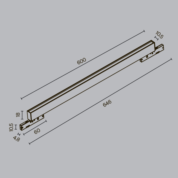 Трековый светильник Technical TR192-1-16W3K-B Трековый светильник Technical TR192-1-16W3K-B