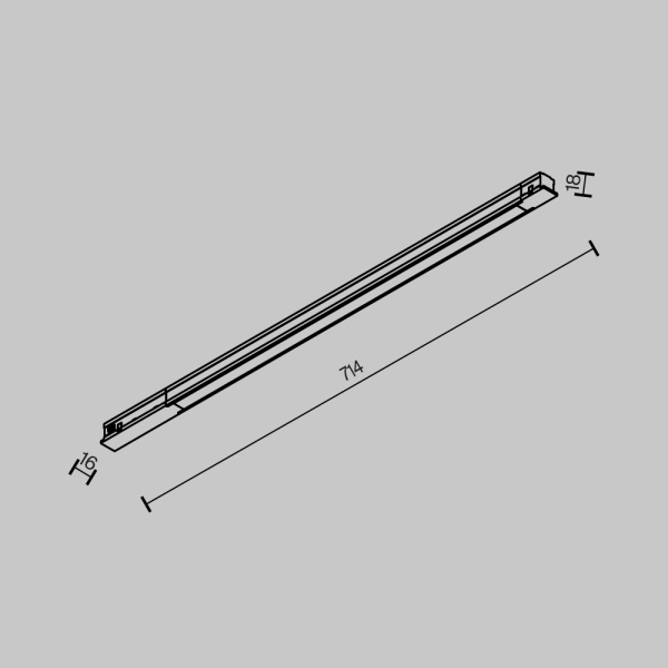 Трековый светильник Technical TR231-2-15W4K-B Трековый светильник Technical TR231-2-15W4K-B