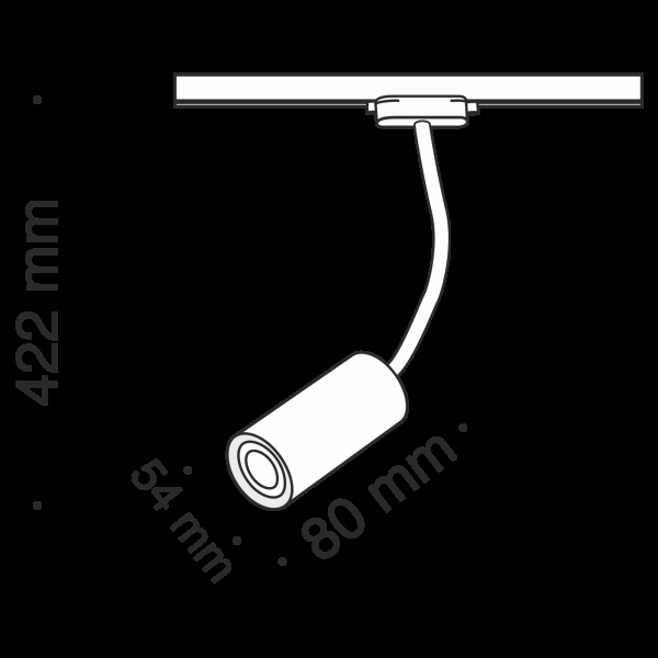 Трековый светильник Technical TR010-1-GU10-W Трековый светильник Technical TR010-1-GU10-W