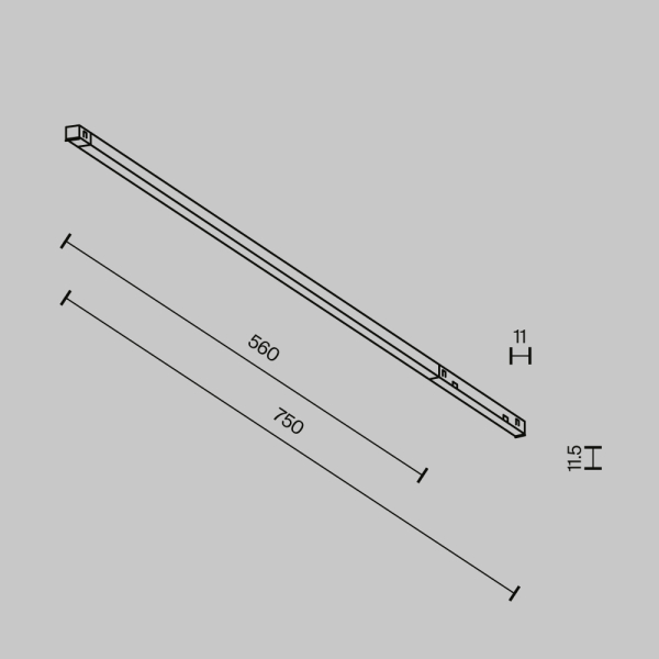 Трековый светильник Technical TR240-4-12WTW-DD2-B