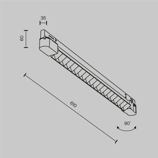 Трековый светильник Technical TR195-3-20W4K-M-W(N)