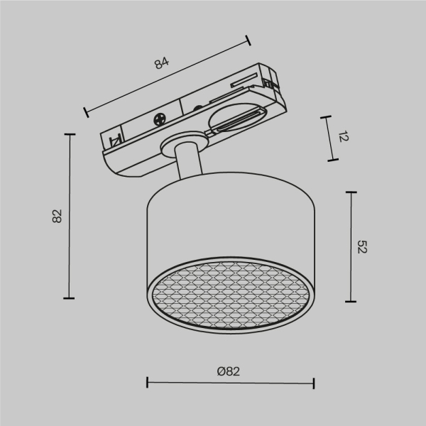 Трековый светильник Technical TR225-1-GX53-W Трековый светильник Technical TR225-1-GX53-W