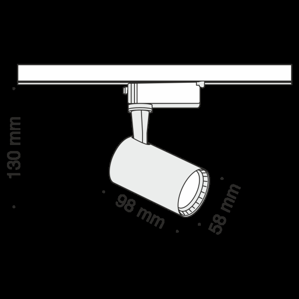 Трековый светильник Technical TR003-1-6W4K-W Трековый светильник Technical TR003-1-6W4K-W