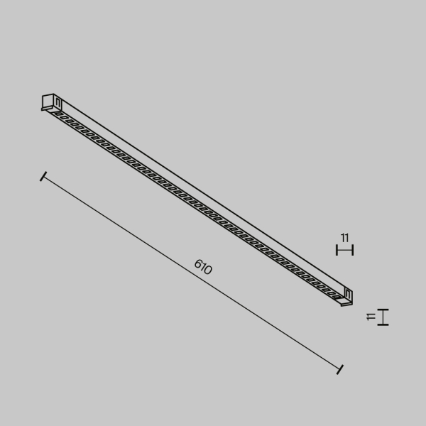 Трековый светильник Technical TR241-2-12W3K-B