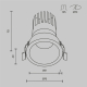 Встраиваемый светильник Technical DL118-15W-2.7K-W