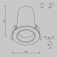Встраиваемый светильник Technical DL125-L12-4K-W