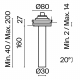 Встраиваемый светильник Technical C140TRS-L200-7W3K-W