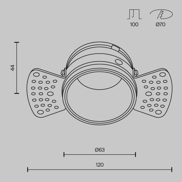 Встраиваемый светильник Technical DL048-01W Встраиваемый светильник Technical DL048-01W