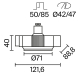Встраиваемый светильник Technical DL139-GU10-B