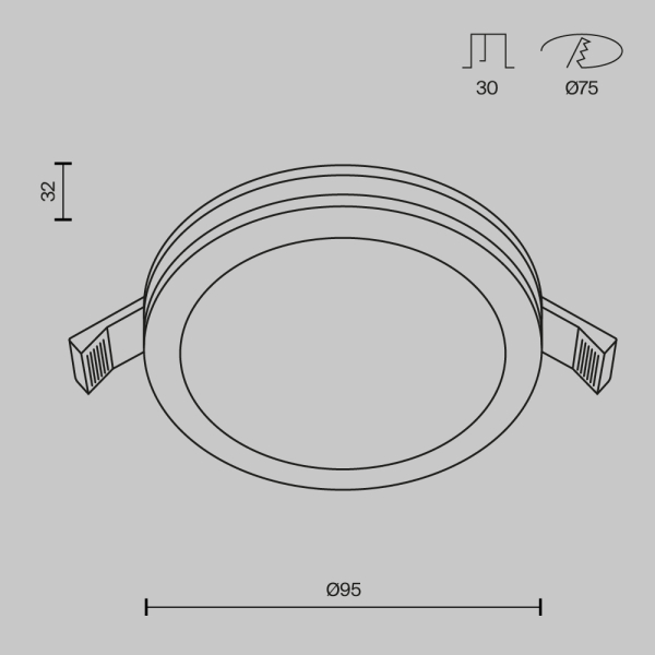 Встраиваемый светильник Technical DL303-L12B4K Встраиваемый светильник Technical DL303-L12B4K