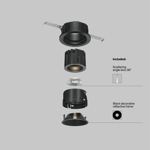 Встраиваемый светильник Technical DL057-7W3K-B Встраиваемый светильник Technical DL057-7W3K-B