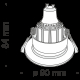 Встраиваемый светильник Technical DL041-01G