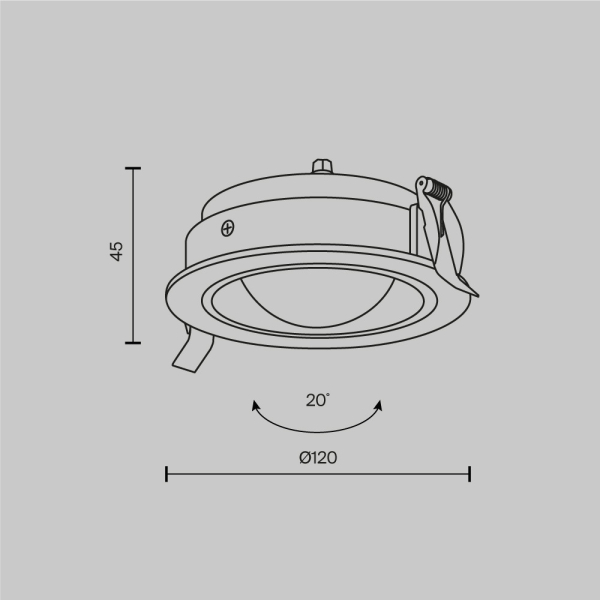 Встраиваемый светильник Technical DL105-12W3K-B Встраиваемый светильник Technical DL105-12W3K-B