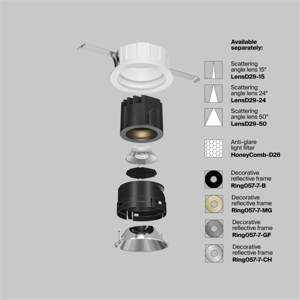 Встраиваемый светильник Technical DL057-7W3K-W Встраиваемый светильник Technical DL057-7W3K-W