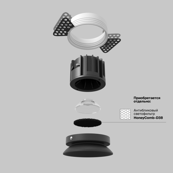Встраиваемый светильник Technical DL058-12W3K-TRS-B Встраиваемый светильник Technical DL058-12W3K-TRS-B