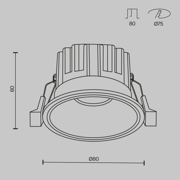 Встраиваемый светильник Technical DL058-12W3K-B Встраиваемый светильник Technical DL058-12W3K-B