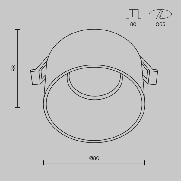Встраиваемый светильник Technical DL047-01W Встраиваемый светильник Technical DL047-01W