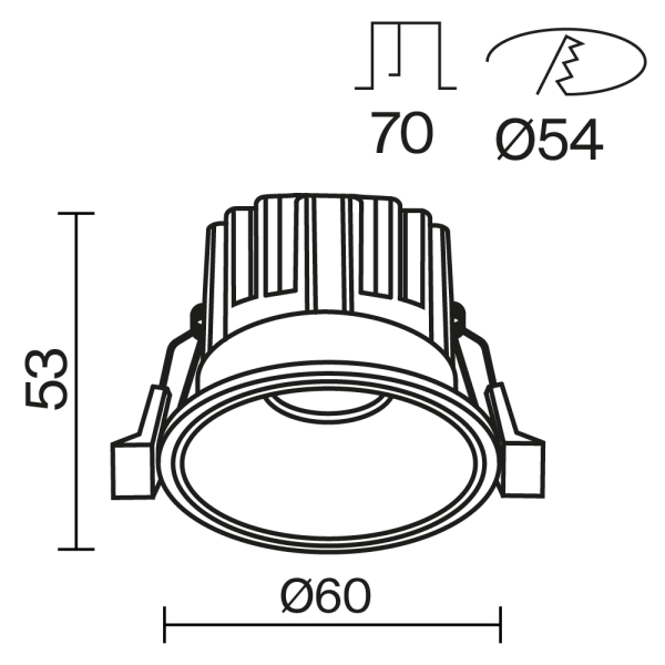 Встраиваемый светильник Technical DL058-7W3K-W Встраиваемый светильник Technical DL058-7W3K-W