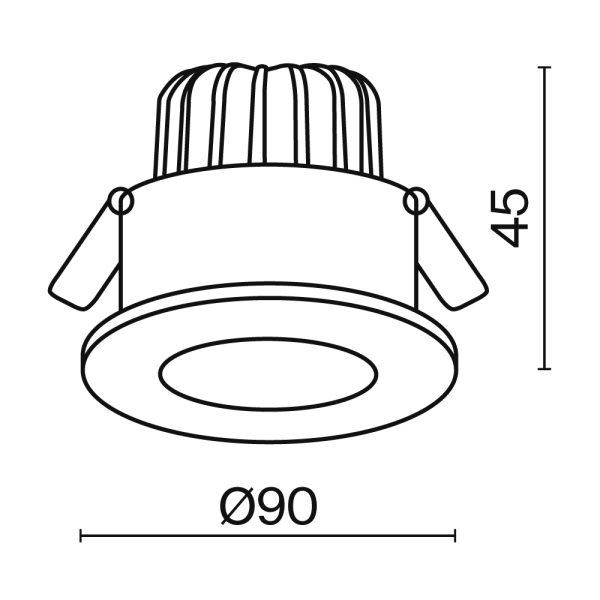 Встраиваемый светильник Technical DL038-2-L7W4K