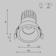 Встраиваемый светильник Technical DL117-15W-2.7K-W