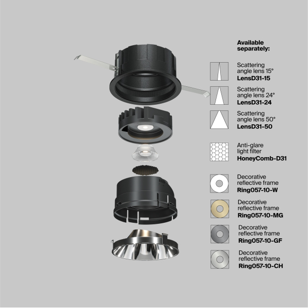 Встраиваемый светильник Technical DL057-10W3K-B Встраиваемый светильник Technical DL057-10W3K-B