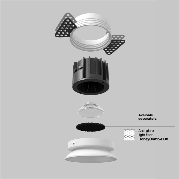 Встраиваемый светильник Technical DL058-12W4K-TRS-W Встраиваемый светильник Technical DL058-12W4K-TRS-W