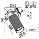 Встраиваемый светильник Technical C081CL-01-GU10-W