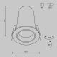 Встраиваемый светильник Technical DL125-L12-4K-B
