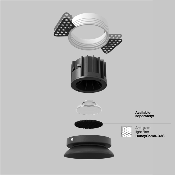 Встраиваемый светильник Technical DL058-12W3K-TRS-B Встраиваемый светильник Technical DL058-12W3K-TRS-B