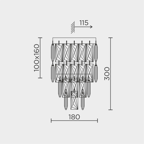 Настенный светильник MODELUX ML.844.02 CR