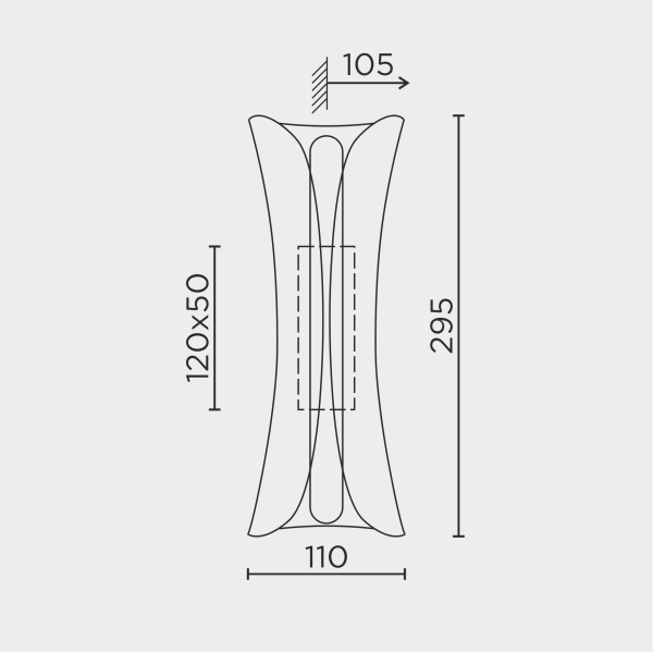 Настенный светильник LED4U L6327-01 GD