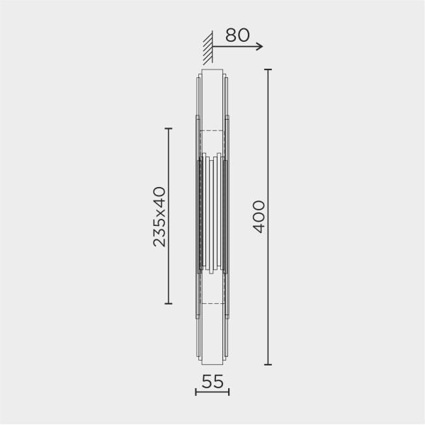 Настенный светильник MODELUX ML.548.400 CR