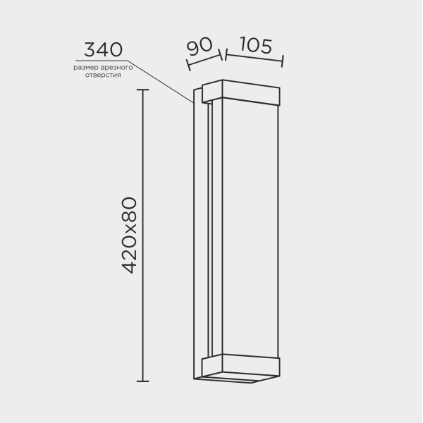 Настенный светильник MODELUX ML.544.420 CR