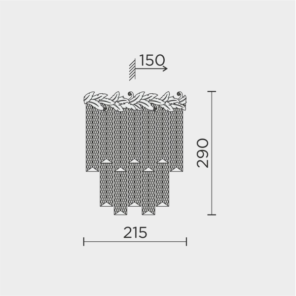 Настенный светильник MODELUX ML.8250.290 GD