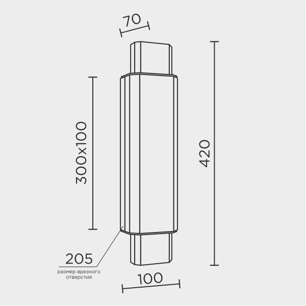 Настенный светильник MODELUX ML.542.420 BS