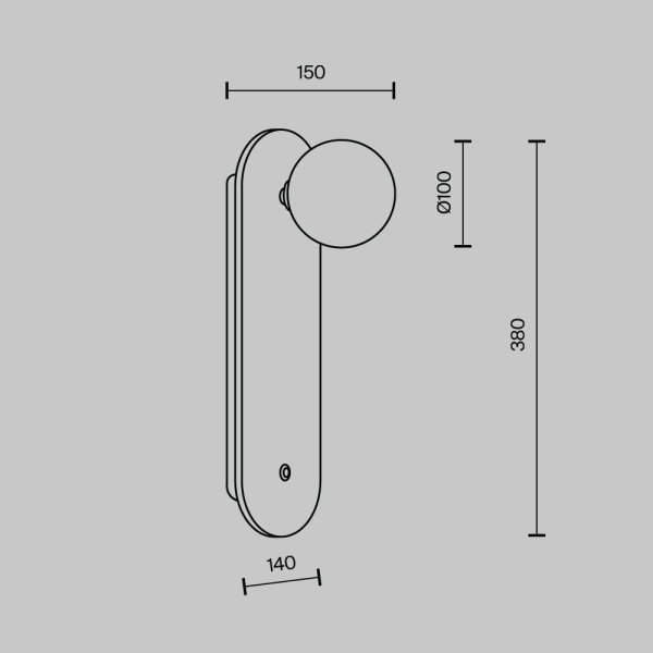 Настенный светильник MODESTYLE MS.203.380 GD