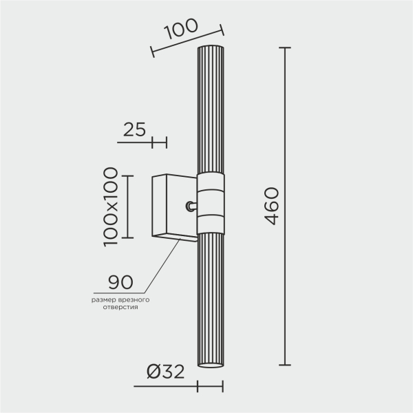 Настенный светильник MODELUX ML.711.02 BS
