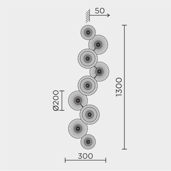 Настенный светильник MODESTYLE MS.1501.09