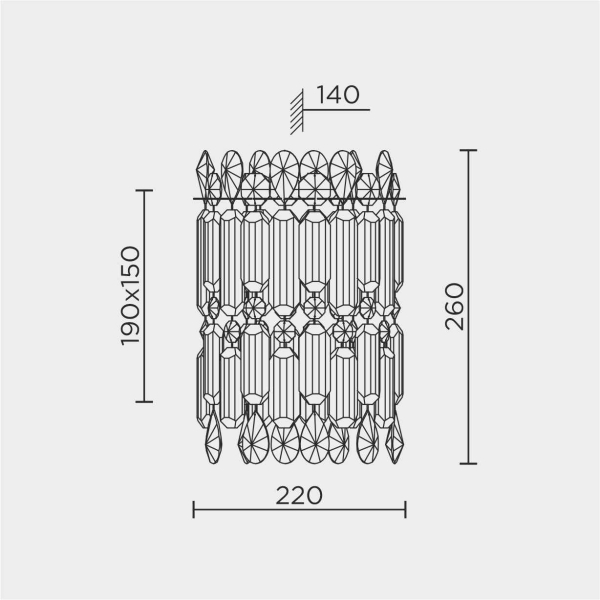 Настенный светильник MODELUX ML.837.02 GD